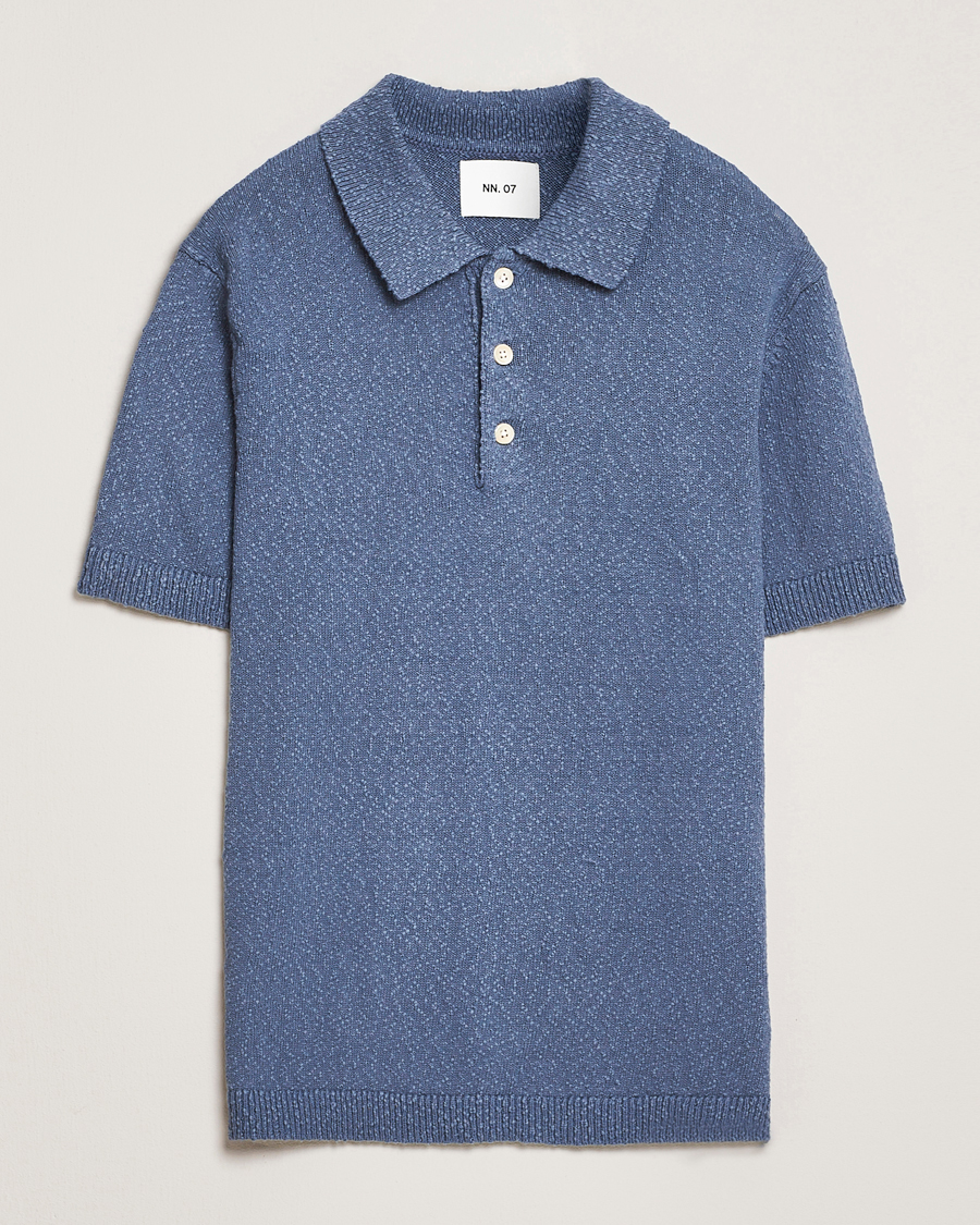 Herr | Pikéer | NN07 | Randy Knitted Polo Bering Blue