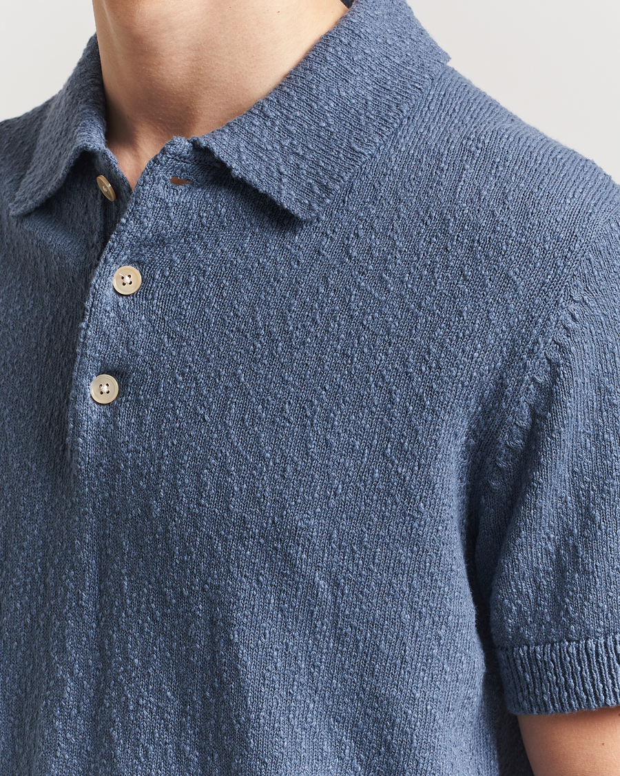 Herr | Pikéer | NN07 | Randy Knitted Polo Bering Blue