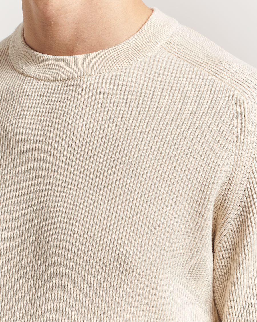 Herr | Tröjor | NN07 | Kevin Cotton Knitted Sweater Ivory