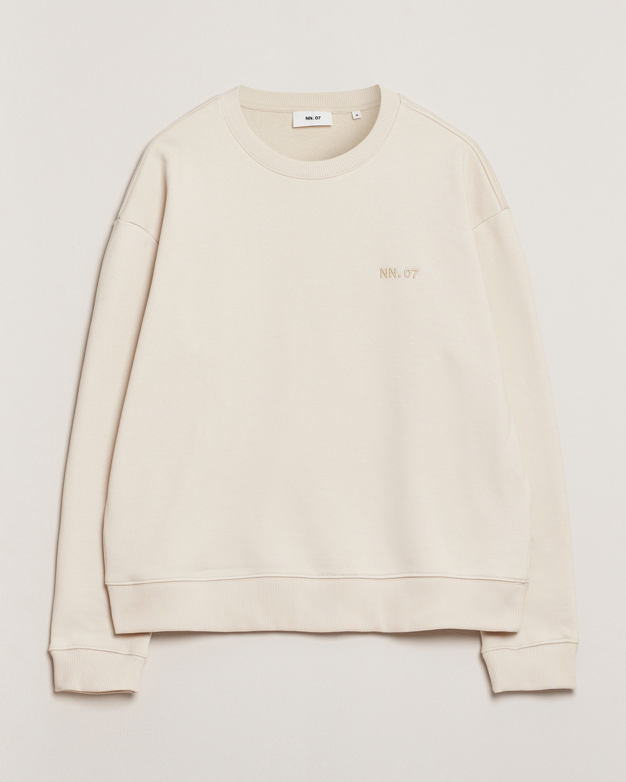 Herr | Tröjor | NN07 | David Crew Neck Sweatshirt Ivory