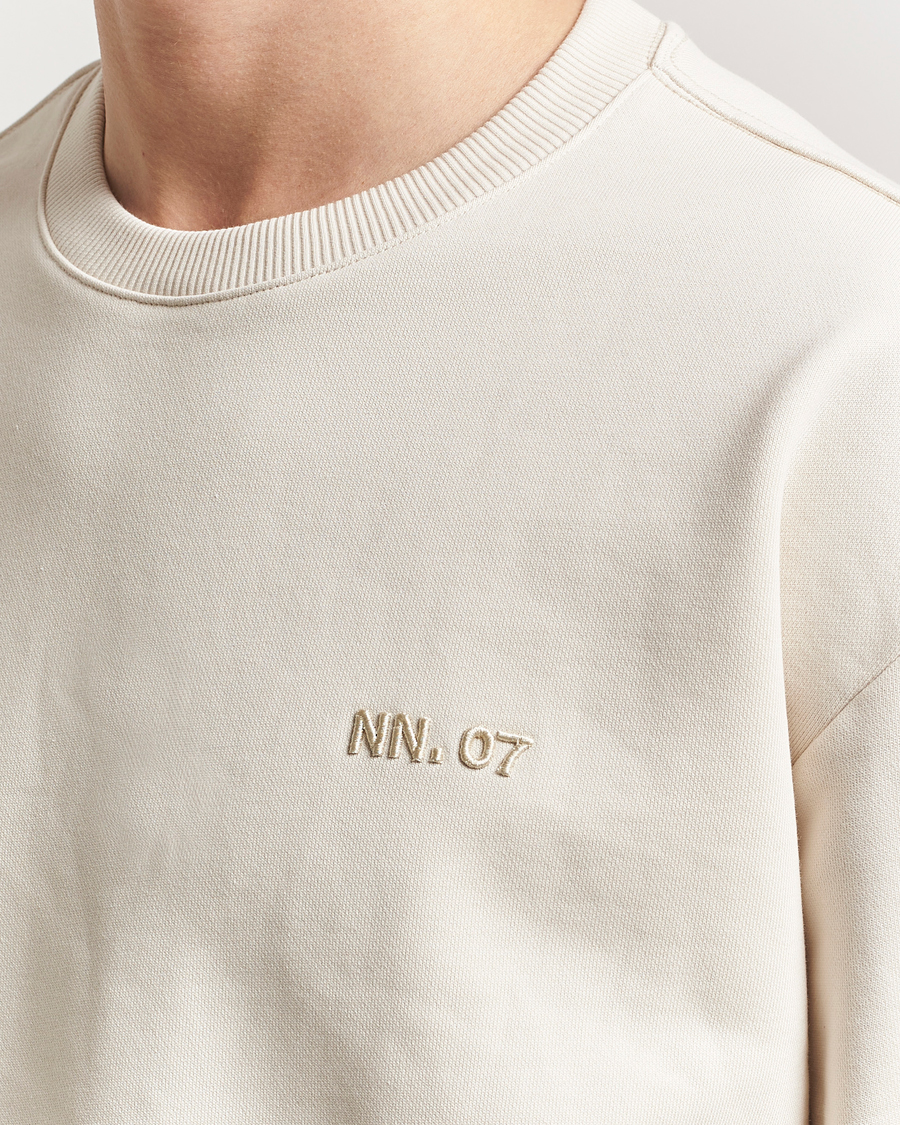 Herr | Tröjor | NN07 | David Crew Neck Sweatshirt Ivory