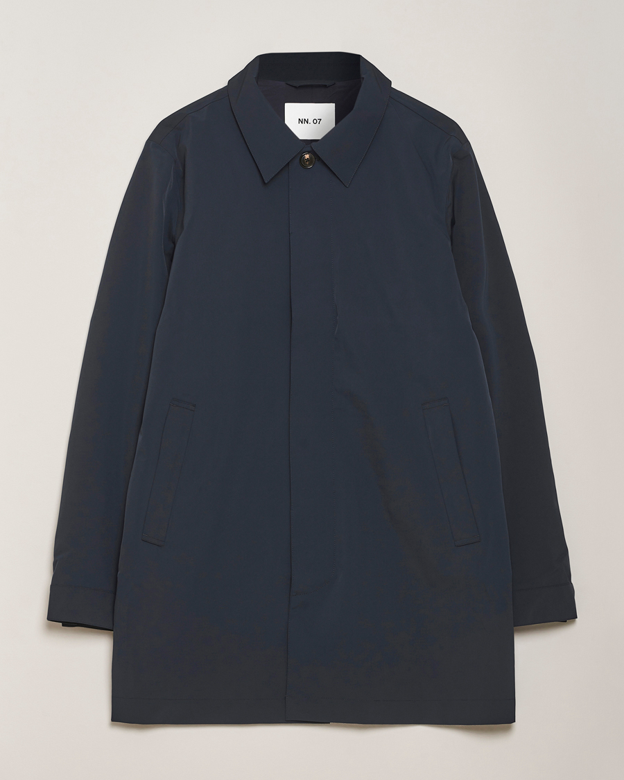 Herr | Jackor | NN07 | Kim Waterproof Car Coat Navy Blue