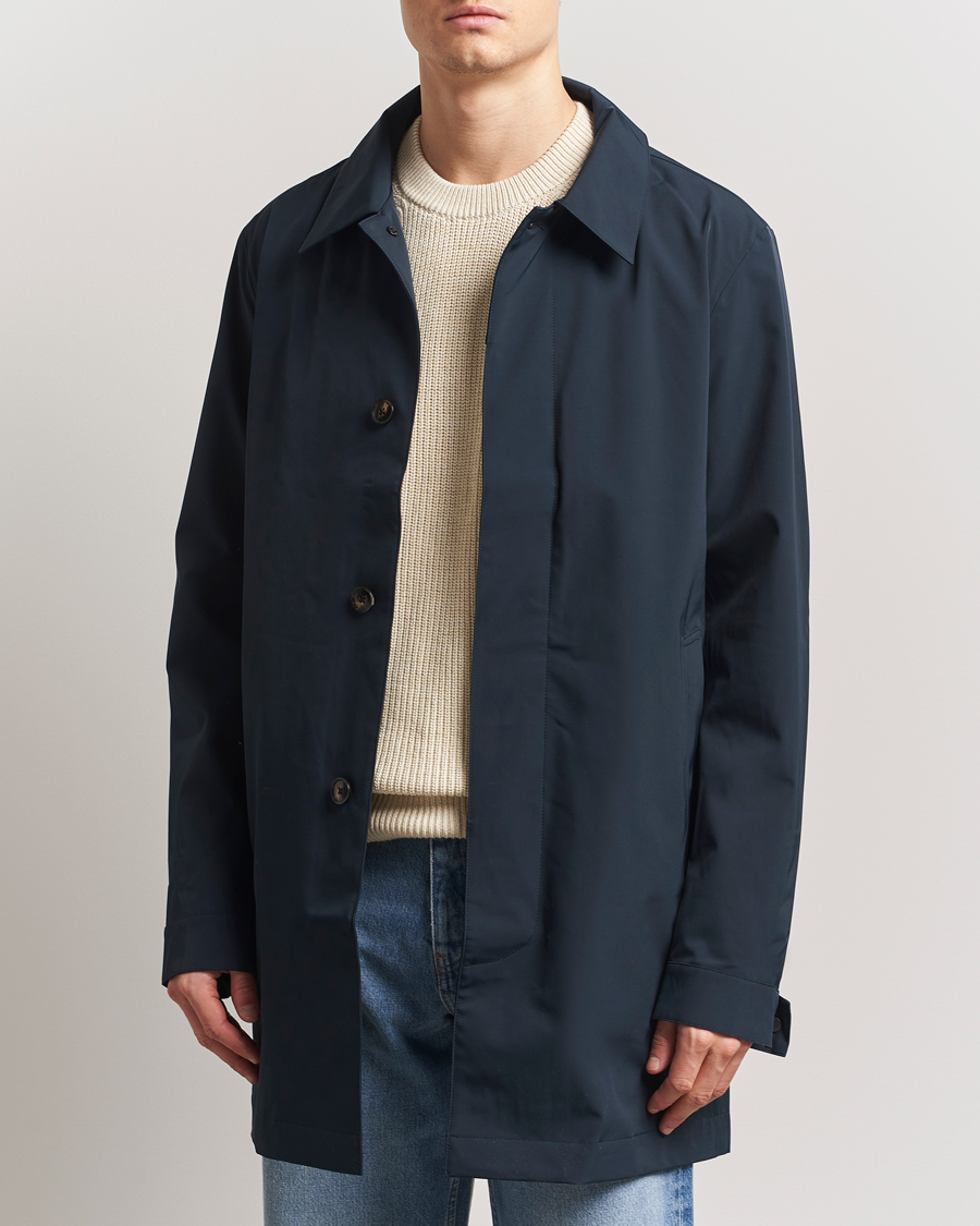 Herr | Jackor | NN07 | Kim Waterproof Car Coat Navy Blue