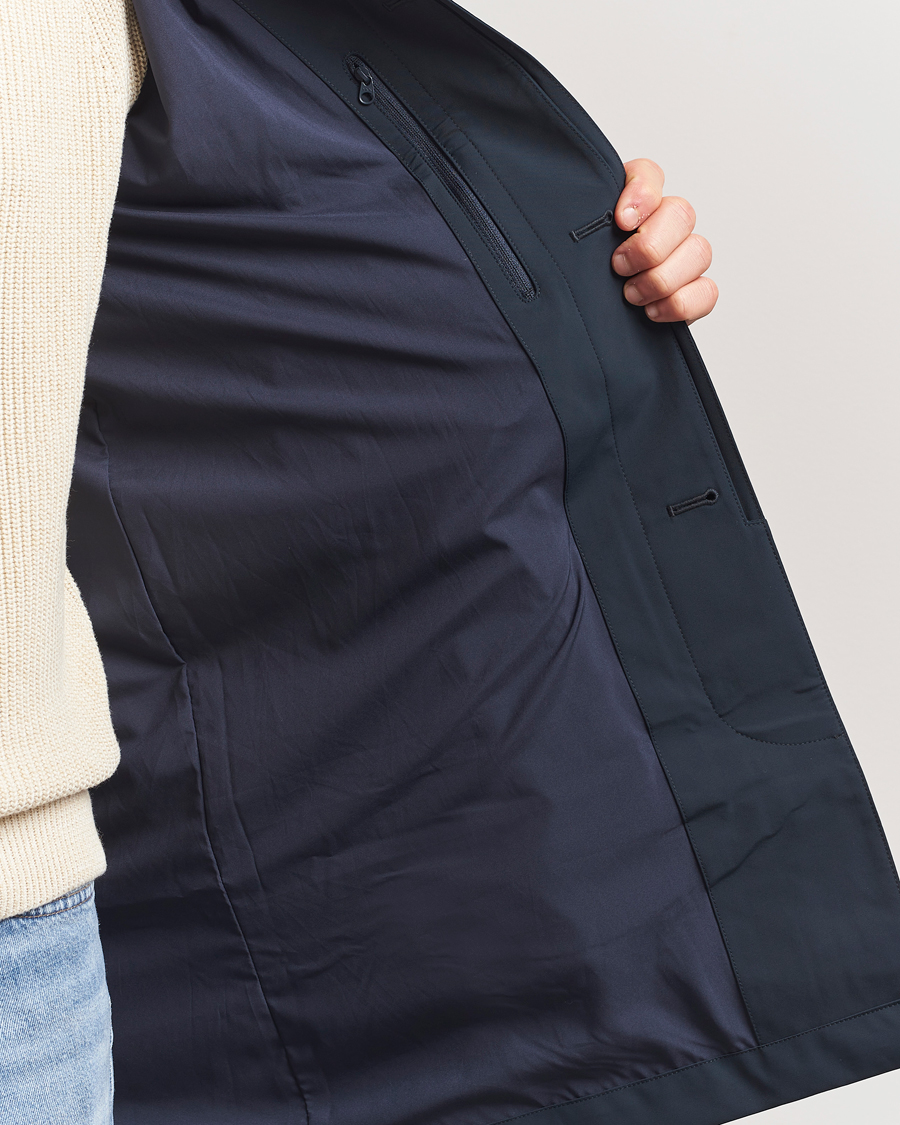 Herr | Jackor | NN07 | Kim Waterproof Car Coat Navy Blue