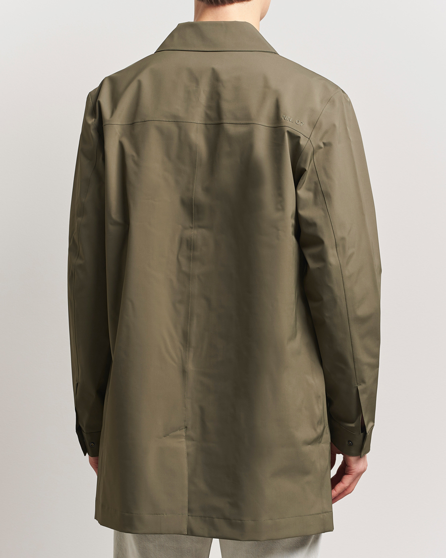 Herr | Jackor | NN07 | Kim Waterproof Car Coat Capers Green