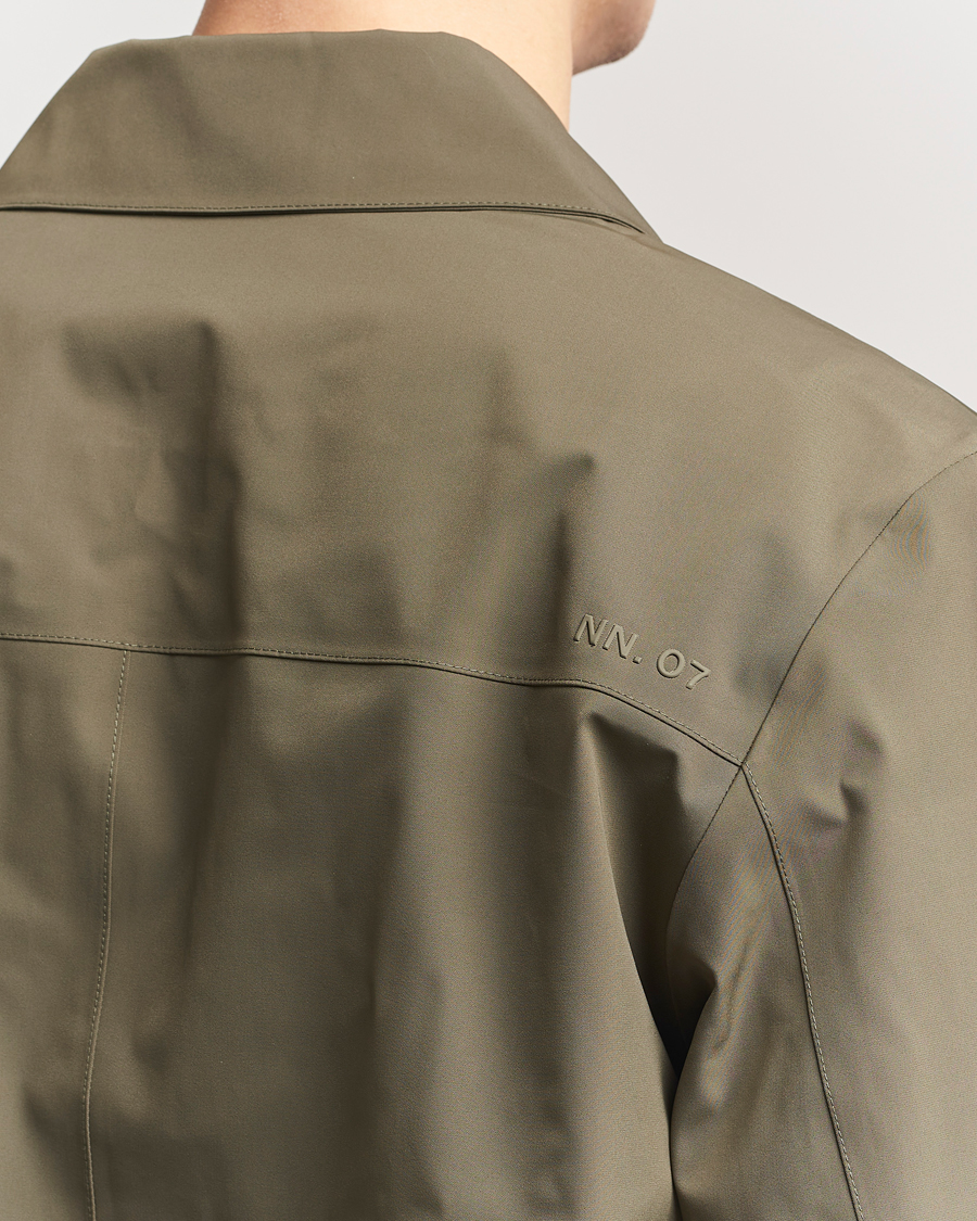 Herr | Jackor | NN07 | Kim Waterproof Car Coat Capers Green