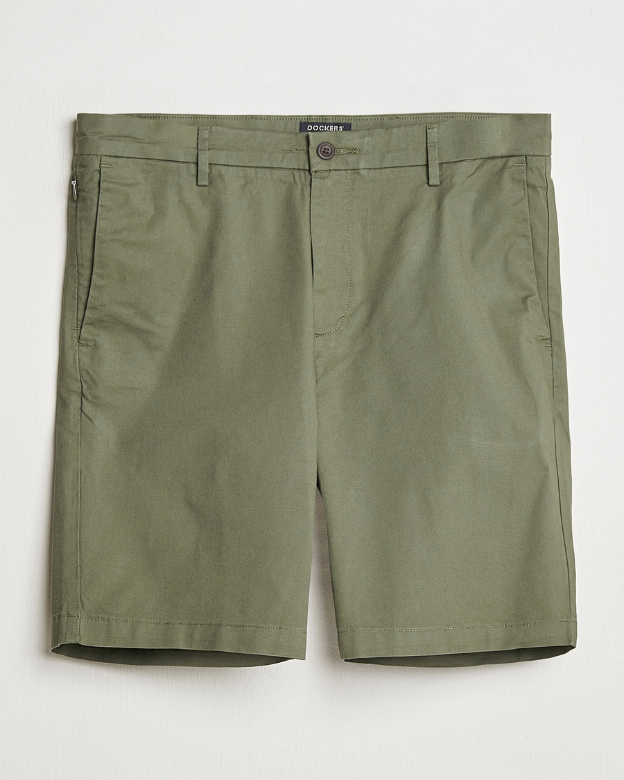 Herr | Shorts | Dockers | Slim Cotton/Linen Shorts Teal Leaf