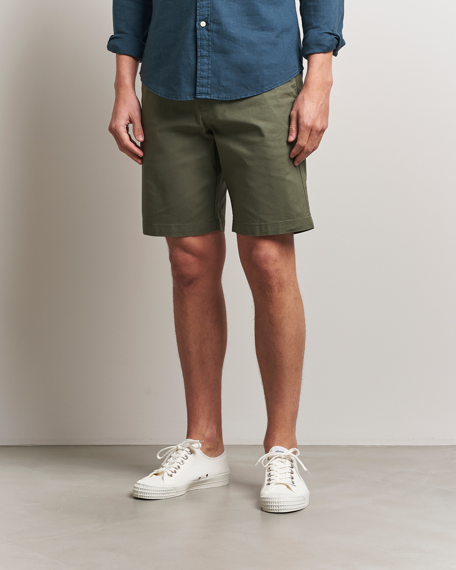 Herr | Shorts | Dockers | Slim Cotton/Linen Shorts Teal Leaf