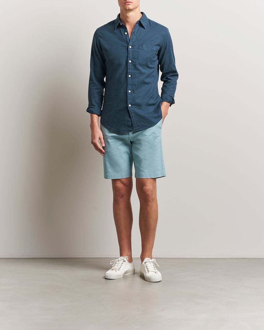 Herr | Shorts | Dockers | Slim Cotton/Linen Shorts Tourmaline