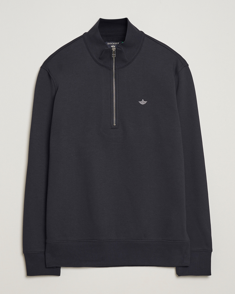 Herr | Tröjor | Dockers | Quarter Zip Fleece Black
