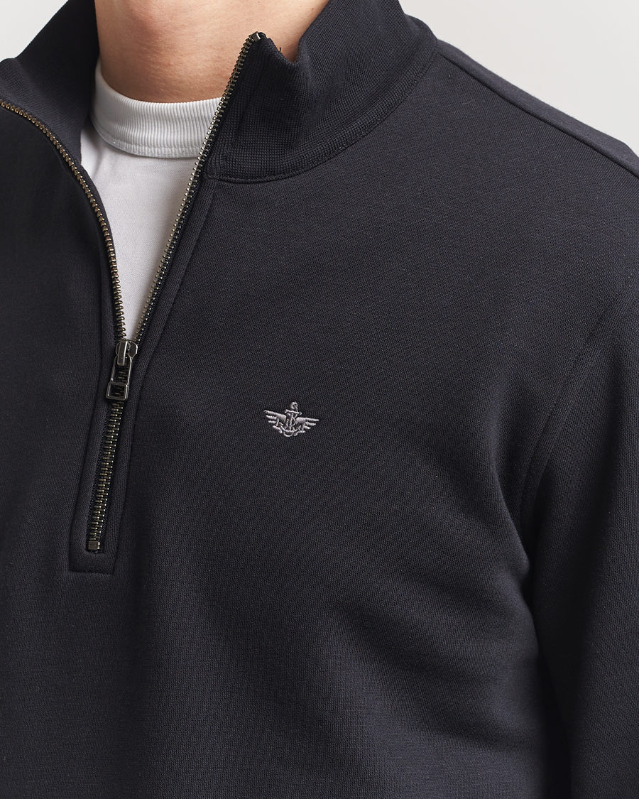 Herr | Tröjor | Dockers | Quarter Zip Fleece Black
