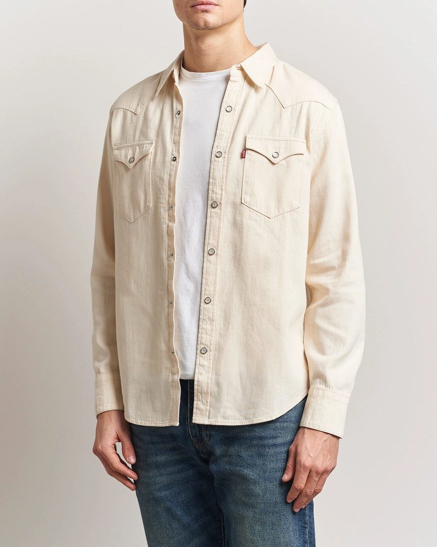 Herr | Skjortor | Levi's | Barstow Western Standard Shirt Eddlyn Ecru