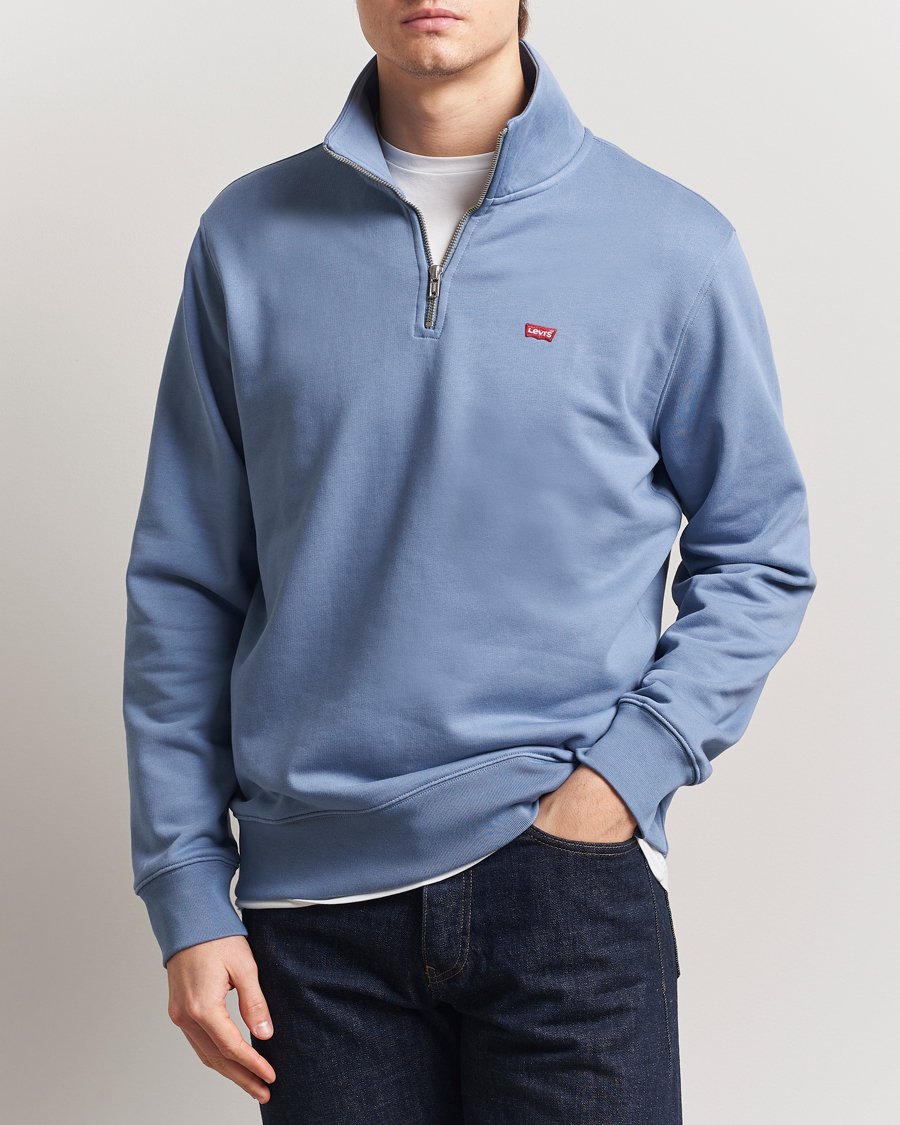 Herr | Tröjor | Levi's | Original Half Zip Sweater Vintage Indigo