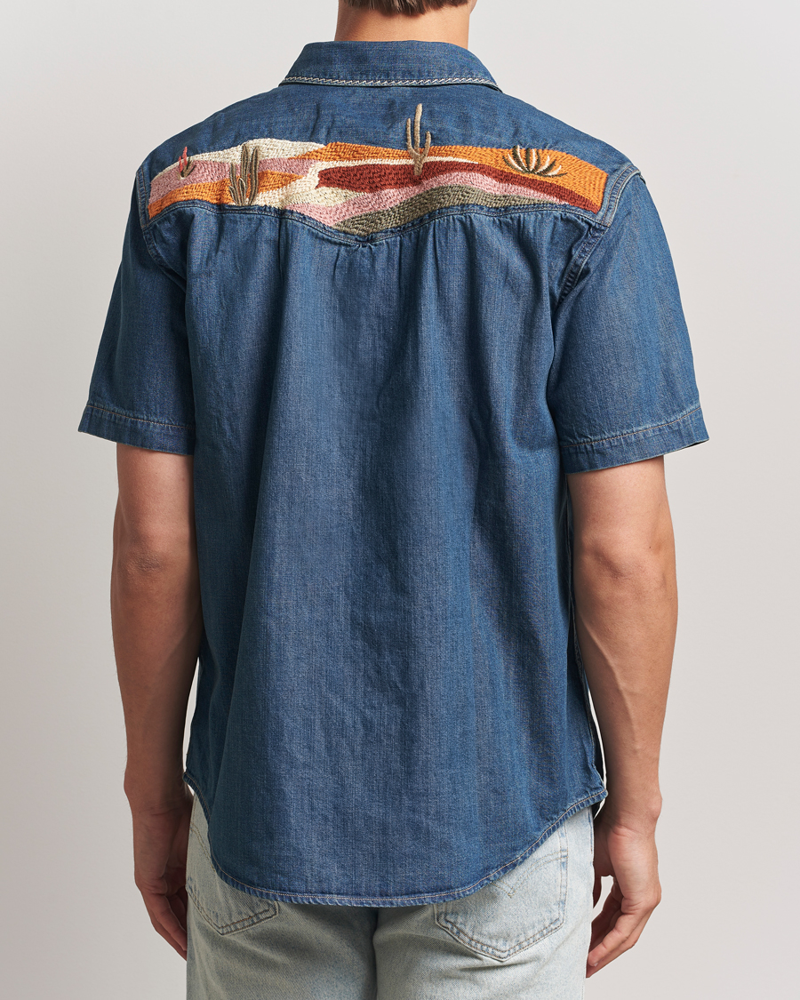 Herr | Skjortor | Levi's | Relaxed Fit Short Sleeve Western Shirt Dark Blue