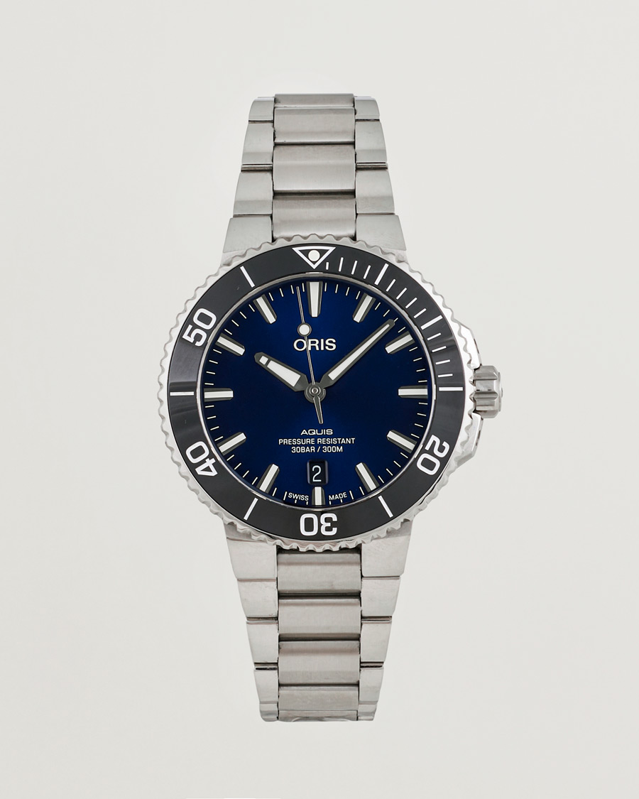 Herr | Oris Pre-Owned Aquis Date Blue | Oris Pre-Owned | Aquis Date Blue