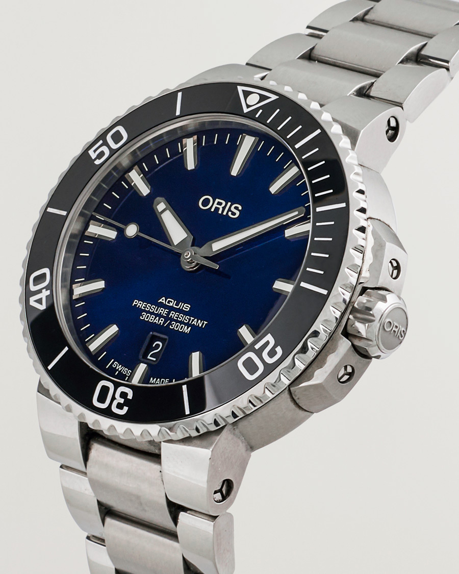 Herr | Oris Pre-Owned Aquis Date Blue | Oris Pre-Owned | Aquis Date Blue
