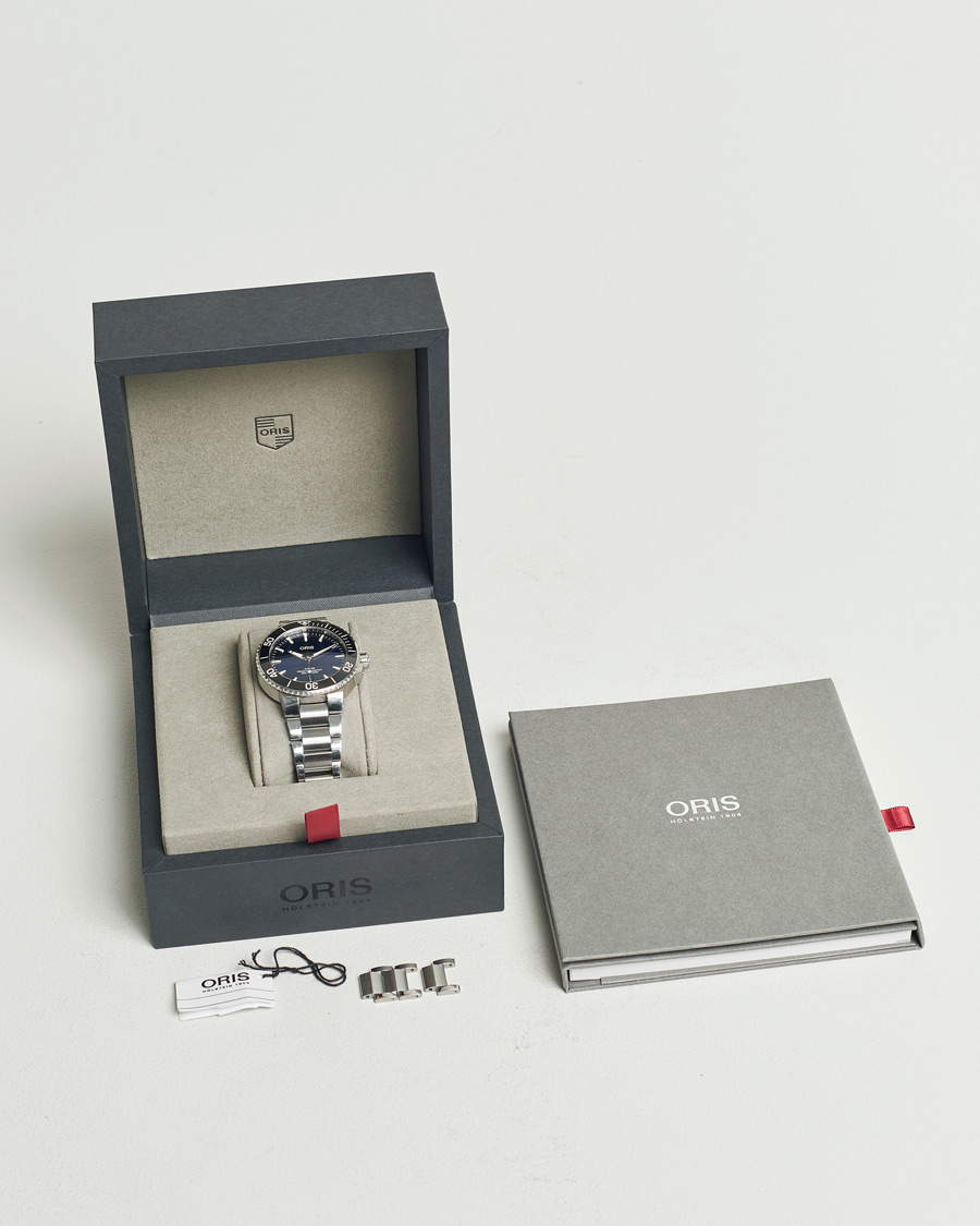 Herr | Oris Pre-Owned Aquis Date Blue | Oris Pre-Owned | Aquis Date Blue