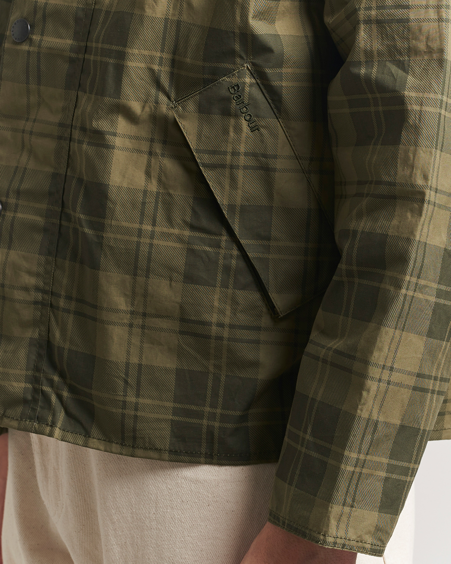 Herr | Jackor | Barbour Heritage | Transport Check Cotton Casual Jacket Olive
