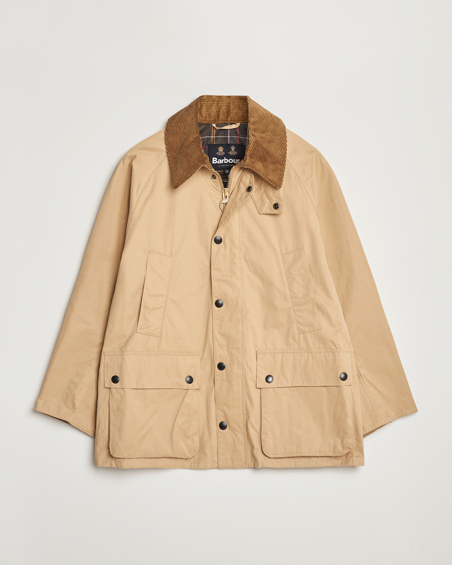 Herr | Jackor | Barbour Heritage | Oversized Peached Bedale Jacket Stone