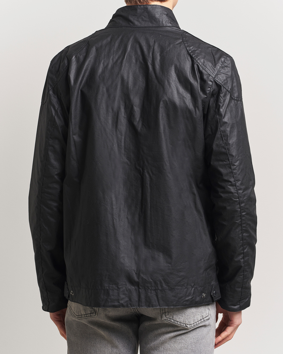 Herr | Jackor | Barbour International | Merton Waxed Jacket Black