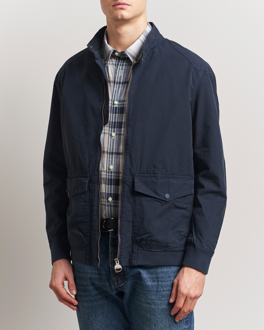 Herr | Jackor | Barbour International | Matley Casual Cotton Jacket Navy