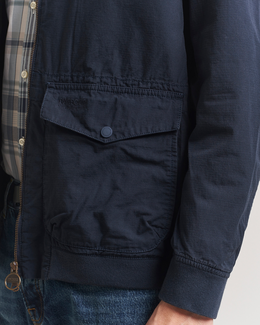 Herr | Jackor | Barbour International | Matley Casual Cotton Jacket Navy