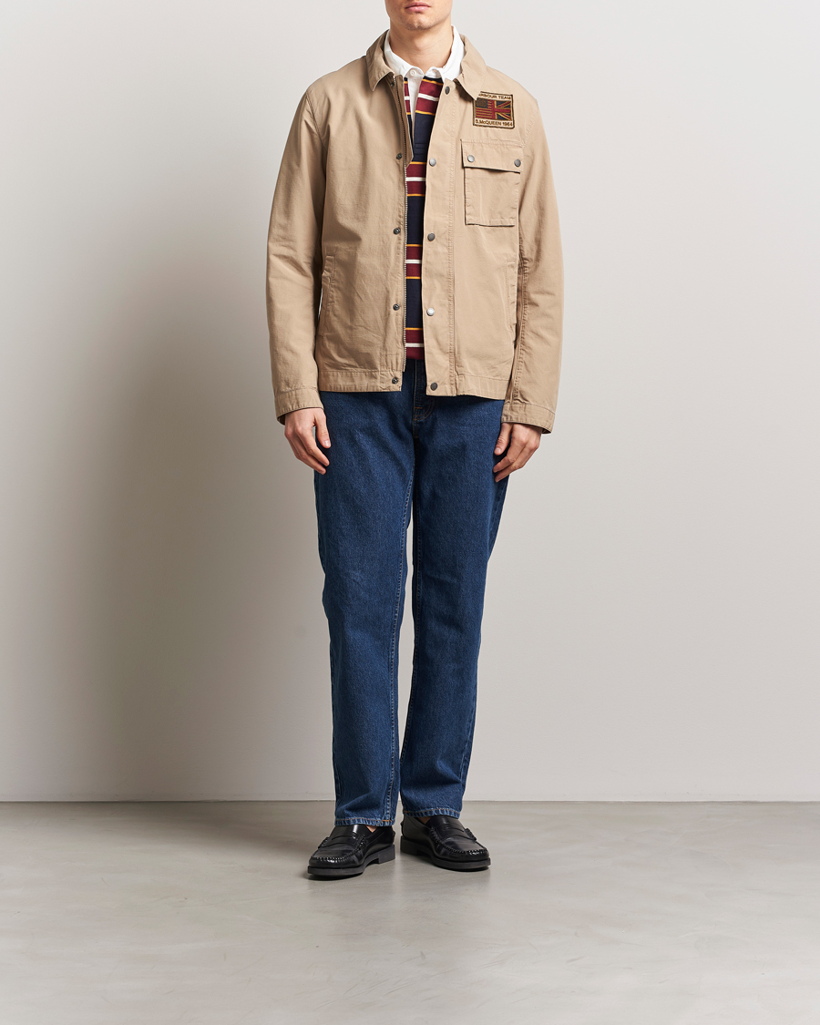 Herr | Jackor | Barbour International | Steve McQueen Workers Casual Jacket Timber Wolf