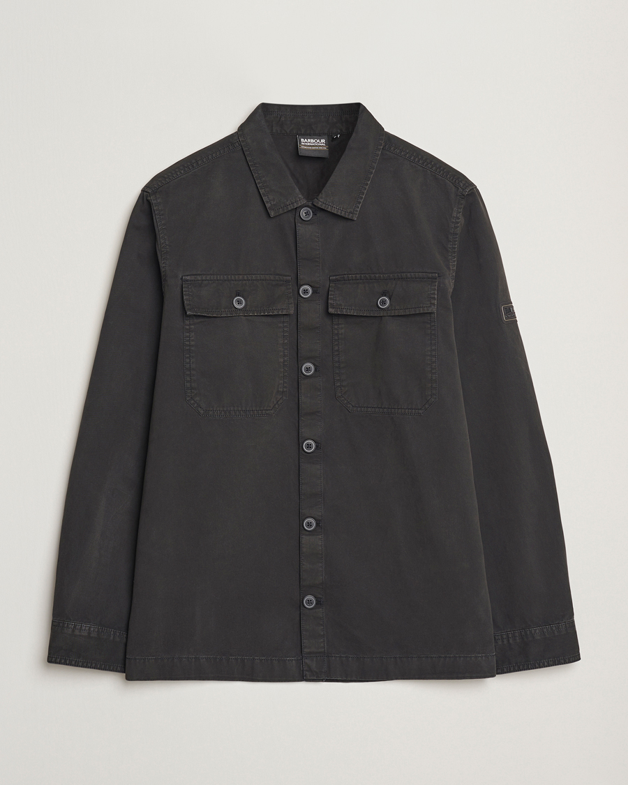 Herr | Skjortor | Barbour International | Arlo Cotton Overshirt Black