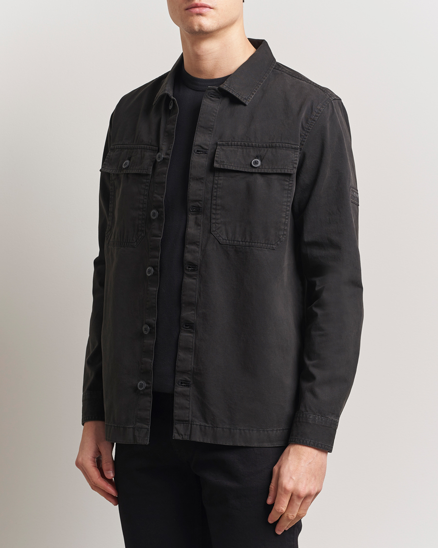 Herr | Skjortor | Barbour International | Arlo Cotton Overshirt Black