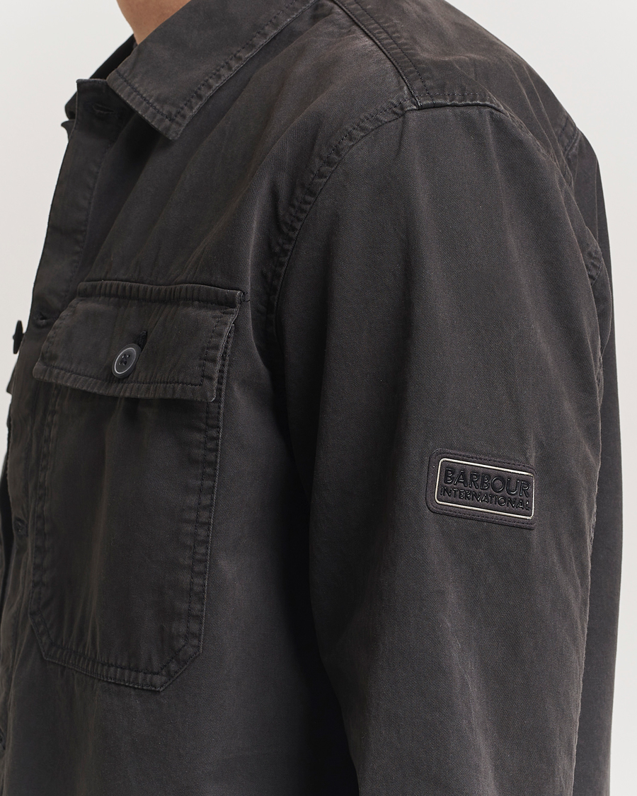 Herr | Skjortor | Barbour International | Arlo Cotton Overshirt Black