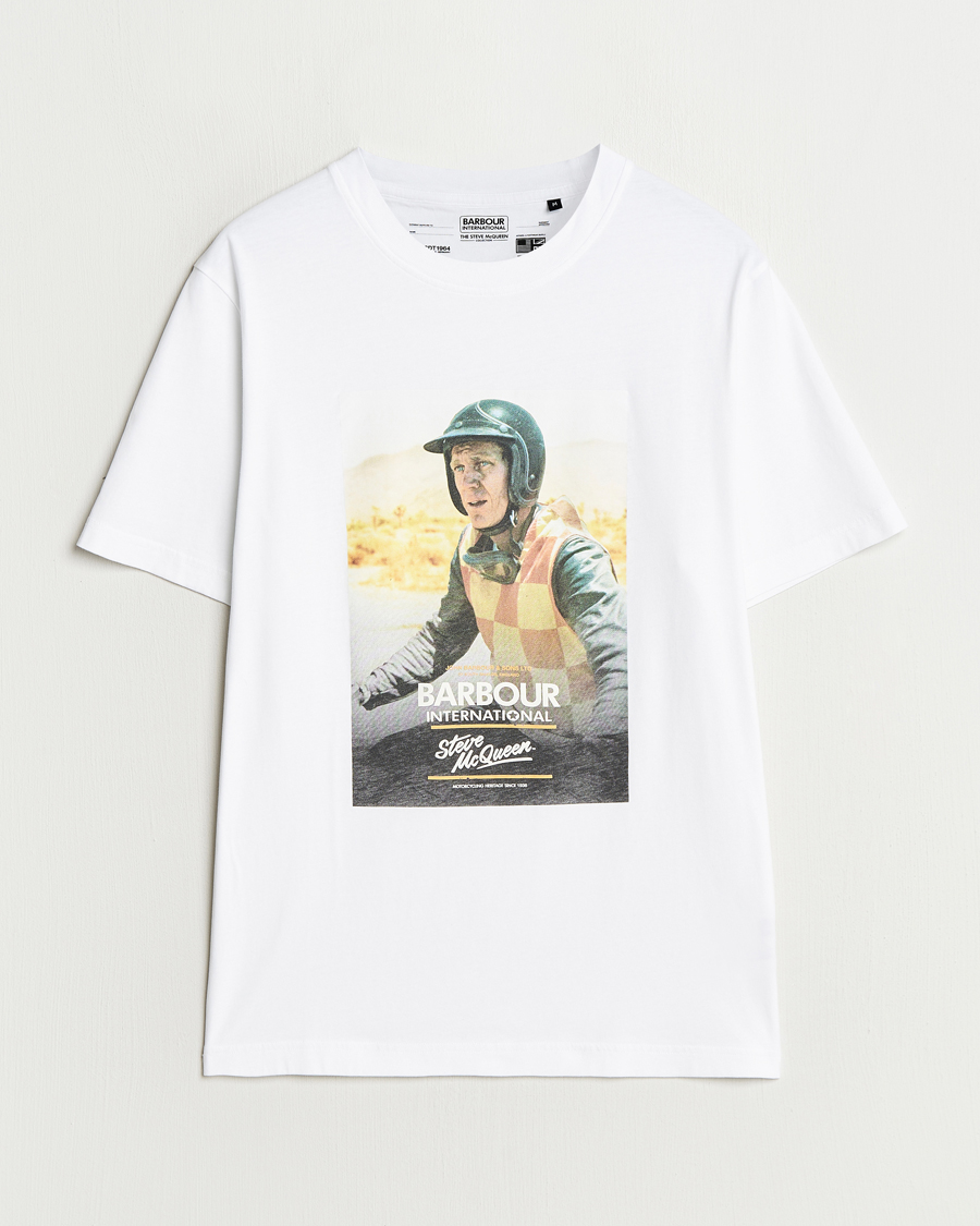 Herr | T-Shirts | Barbour International | Nicholl Steeve McQueen T-Shirt White