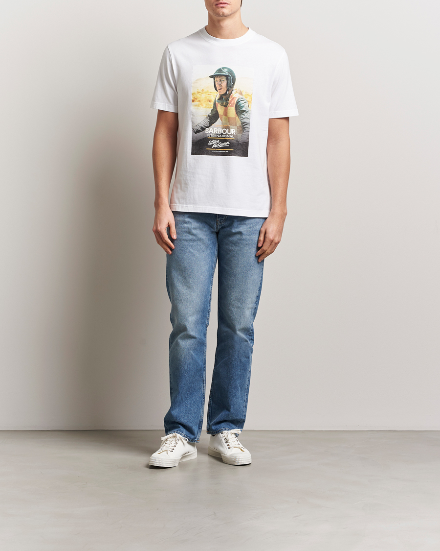 Herr | T-Shirts | Barbour International | Nicholl Steeve McQueen T-Shirt White