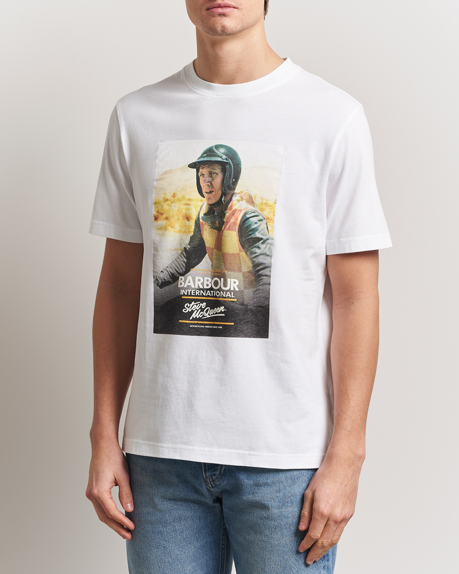 Herr | T-Shirts | Barbour International | Nicholl Steeve McQueen T-Shirt White