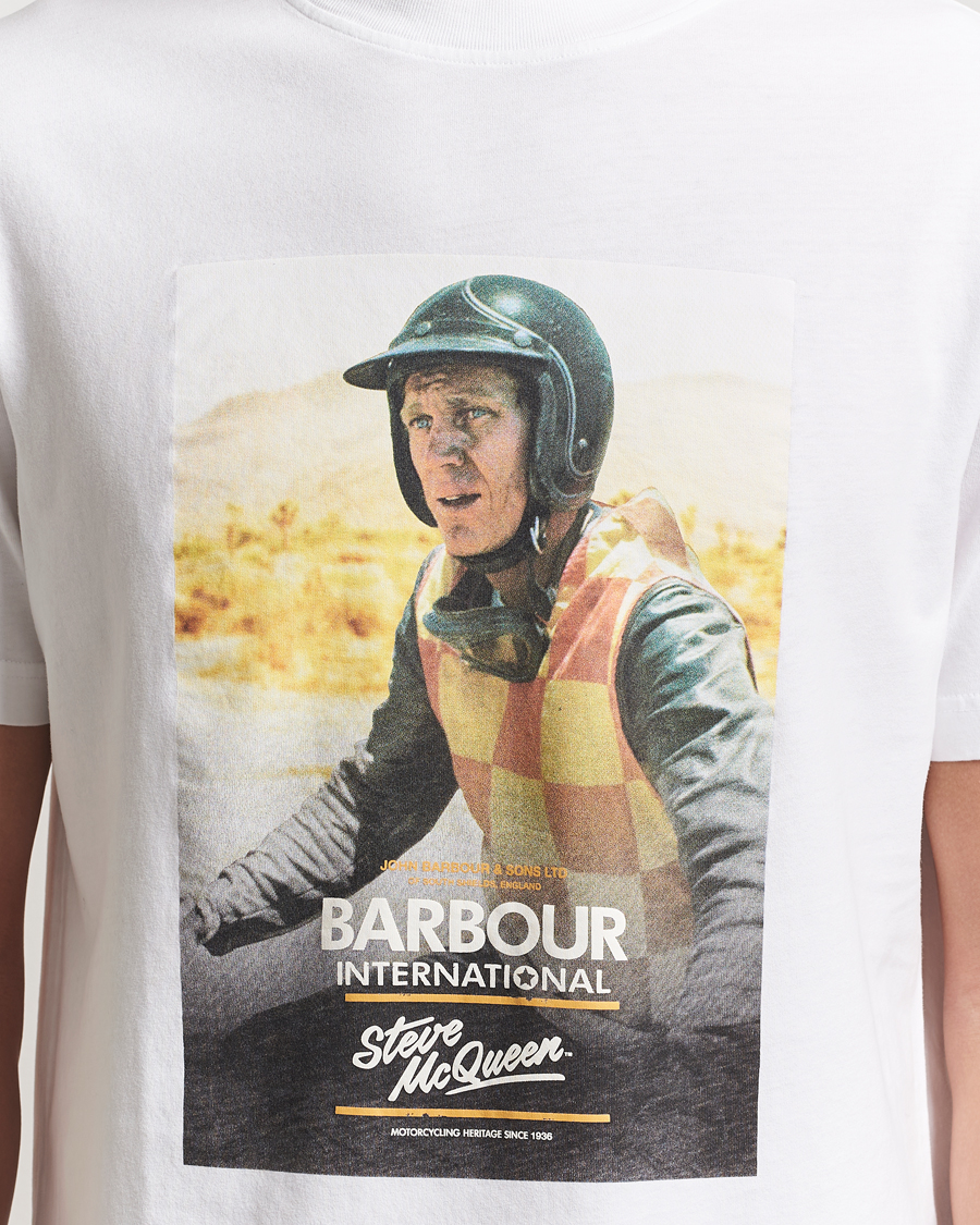Herr | T-Shirts | Barbour International | Nicholl Steeve McQueen T-Shirt White