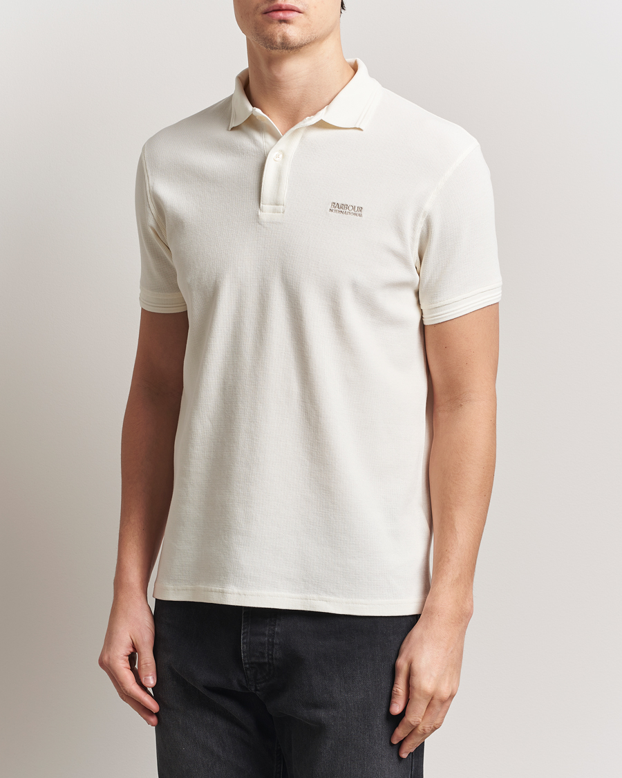 Herr | Pikéer | Barbour International | Charlie Textured Polo Whisper White
