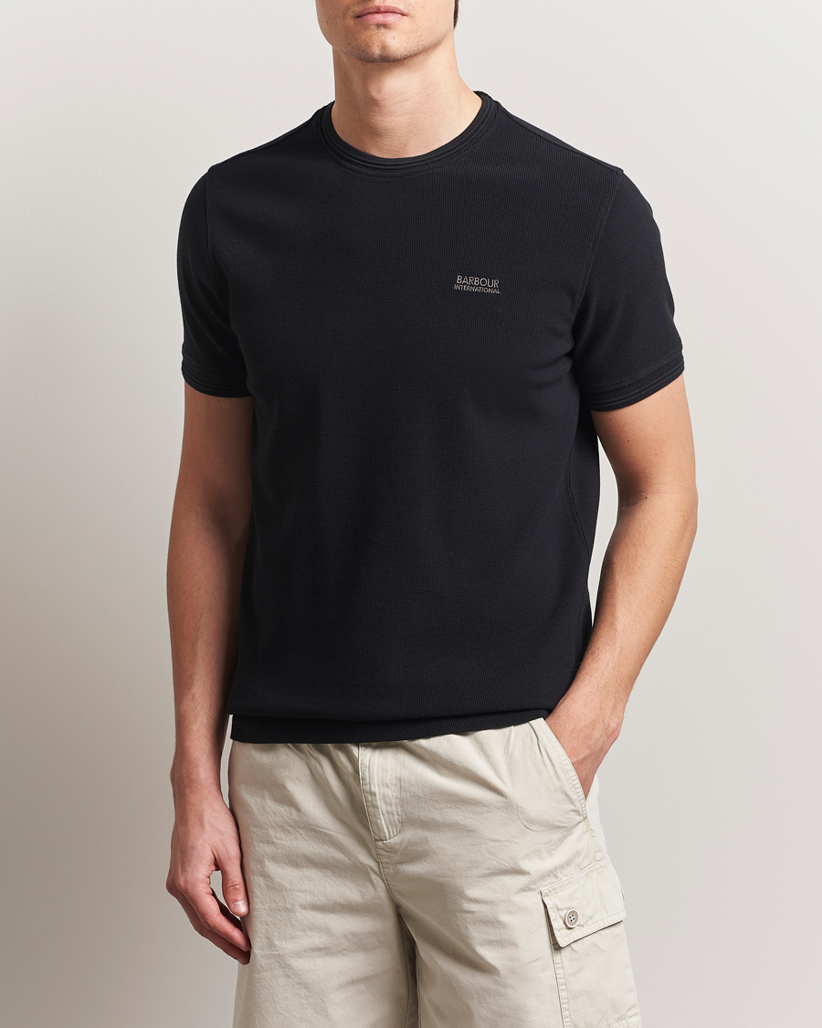 Herr | T-Shirts | Barbour International | Charlie Textured T-Shirt Black
