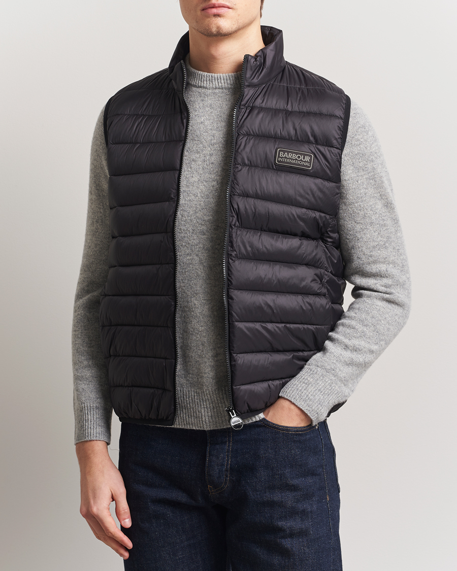 Herr | Jackor | Barbour International | Trer Reed Puffer Gilet Black