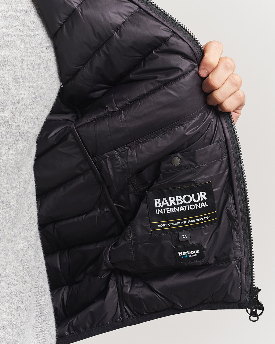 Herr | Jackor | Barbour International | Trer Reed Puffer Gilet Black