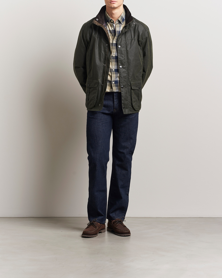 Herr | Jackor | Barbour Lifestyle | Sander Wax Jacket Olive
