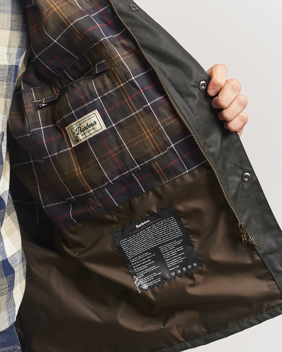 Herr | Jackor | Barbour Lifestyle | Sander Wax Jacket Olive