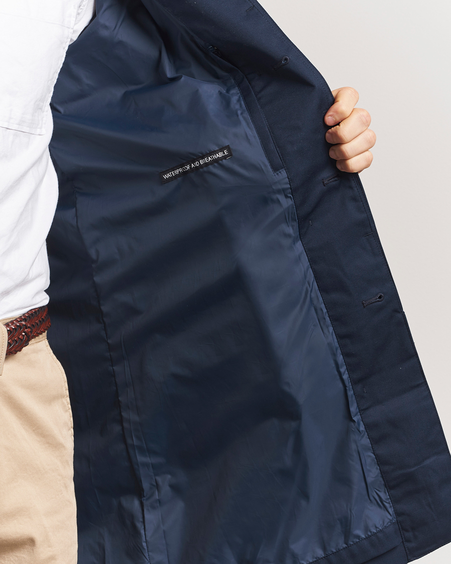 Herr | Jackor | Barbour Lifestyle | Rokig Waterproof Car Coat Navy