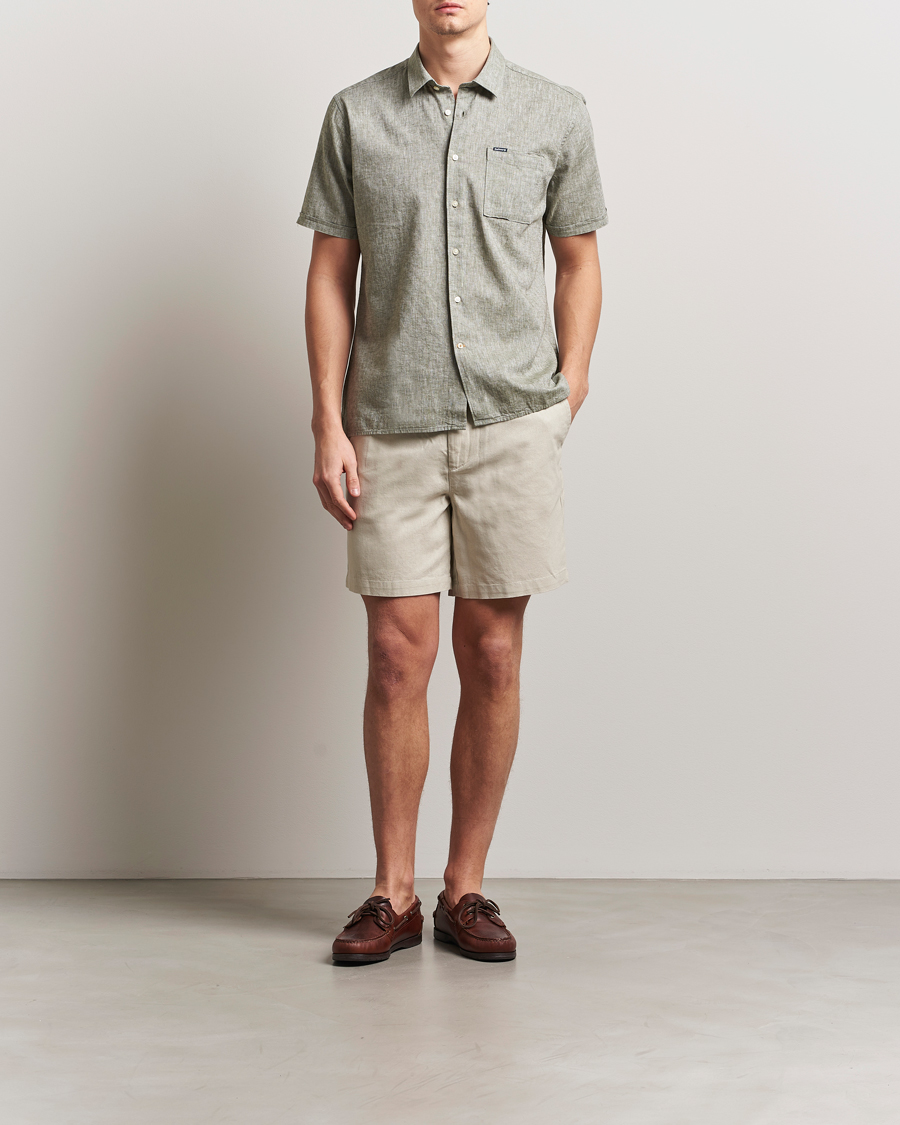 Herr | Shorts | Barbour Lifestyle | Cotton/Linen Relaxed Shorts Mist