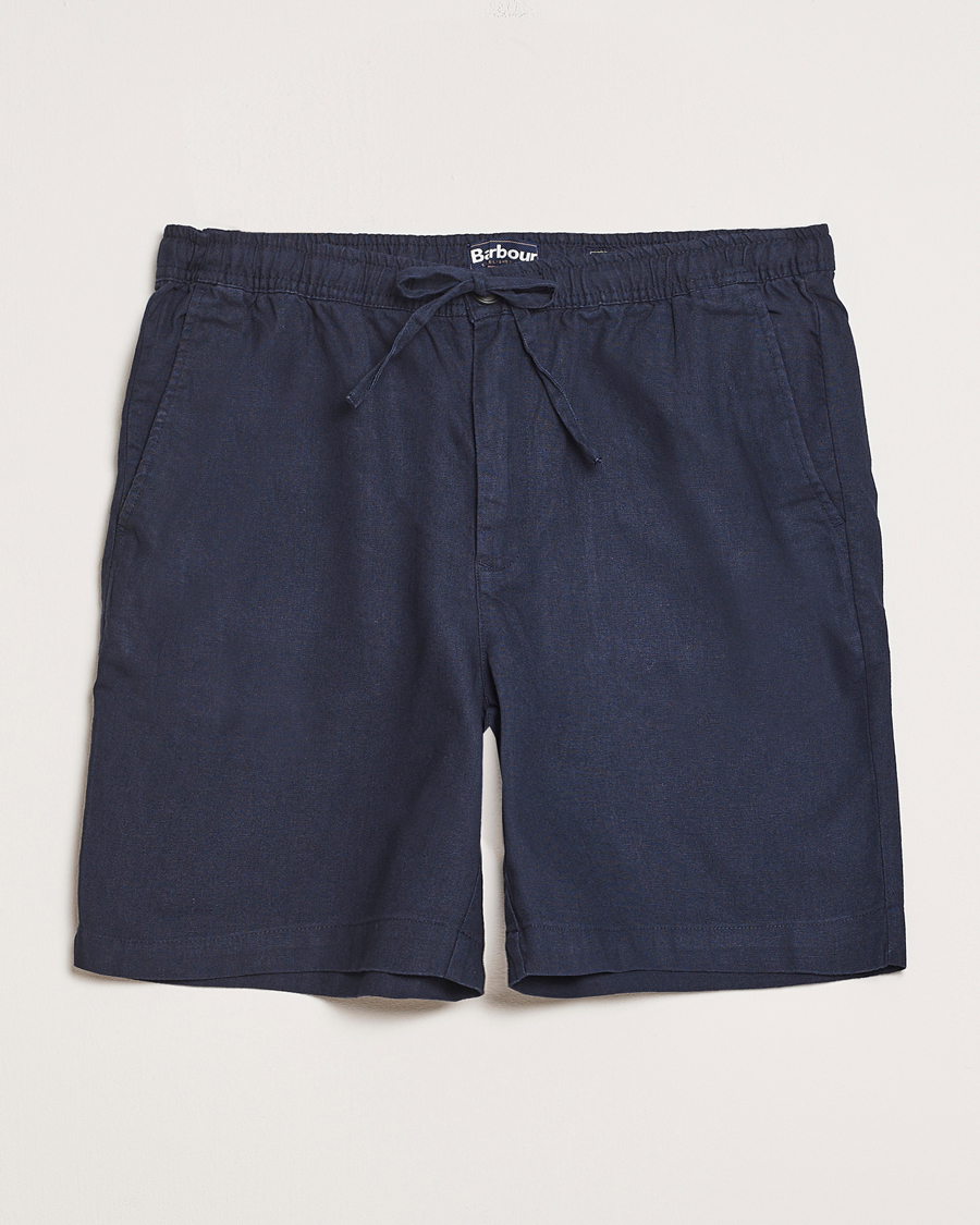 Herr | Shorts | Barbour Lifestyle | Cotton/Linen Relaxed Shorts Navy