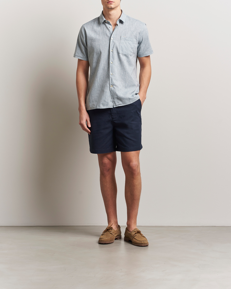 Herr | Shorts | Barbour Lifestyle | Cotton/Linen Relaxed Shorts Navy