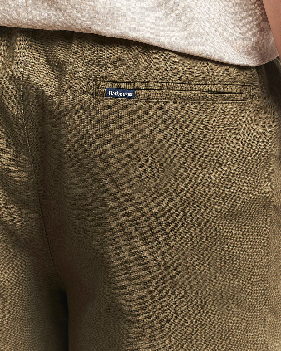 Herr | Shorts | Barbour Lifestyle | Cotton/Linen Relaxed Shorts Light Sage