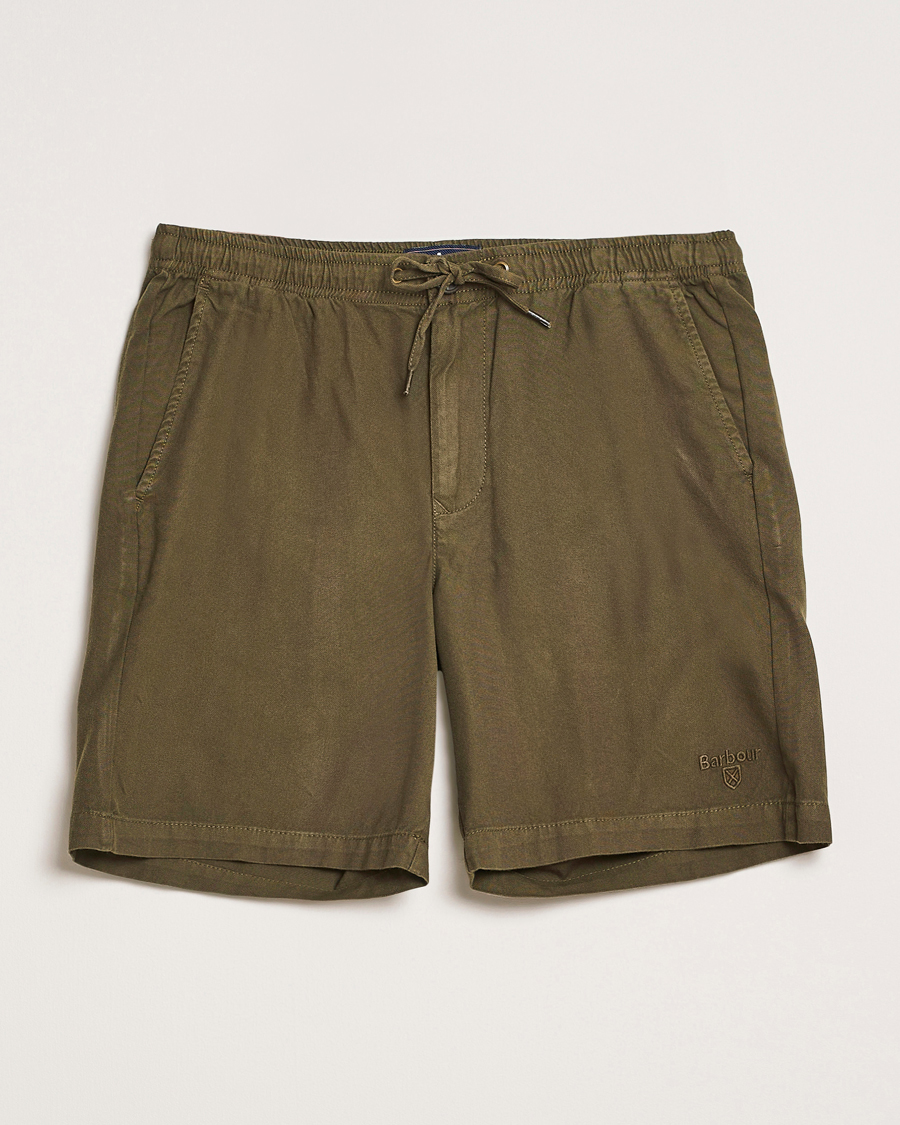 Herr | Shorts | Barbour Lifestyle | Washed Oxford Relaxed Shorts Uniform Green