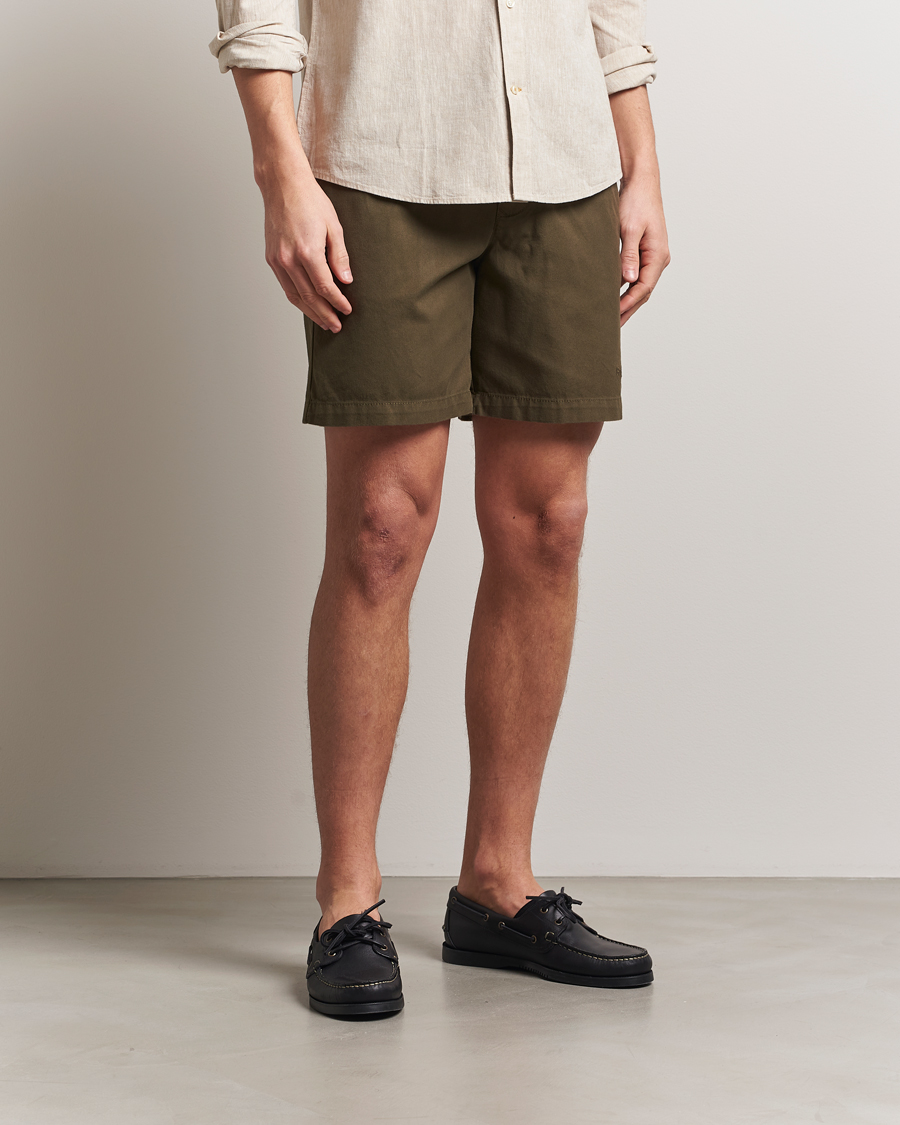 Herr | Shorts | Barbour Lifestyle | Washed Oxford Relaxed Shorts Uniform Green