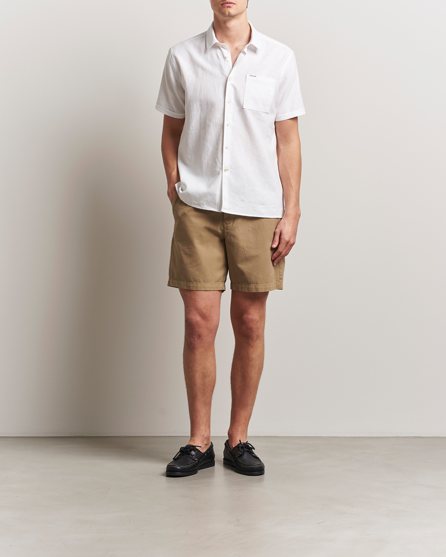 Herr | Shorts | Barbour Lifestyle | Washed Oxford Relaxed Shorts Washed Stone