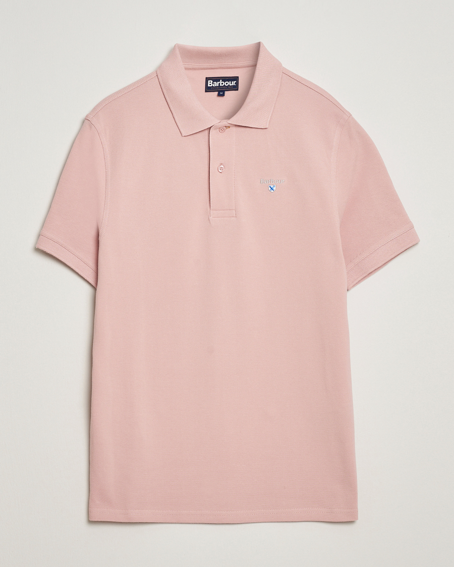 Herr | Pikéer | Barbour Lifestyle | Sports Polo Pink Mist