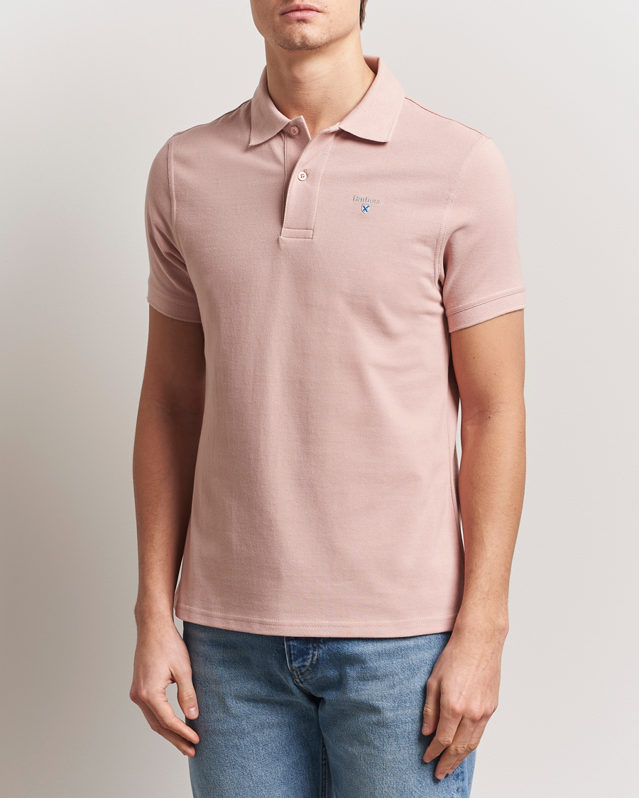 Herr | Pikéer | Barbour Lifestyle | Sports Polo Pink Mist